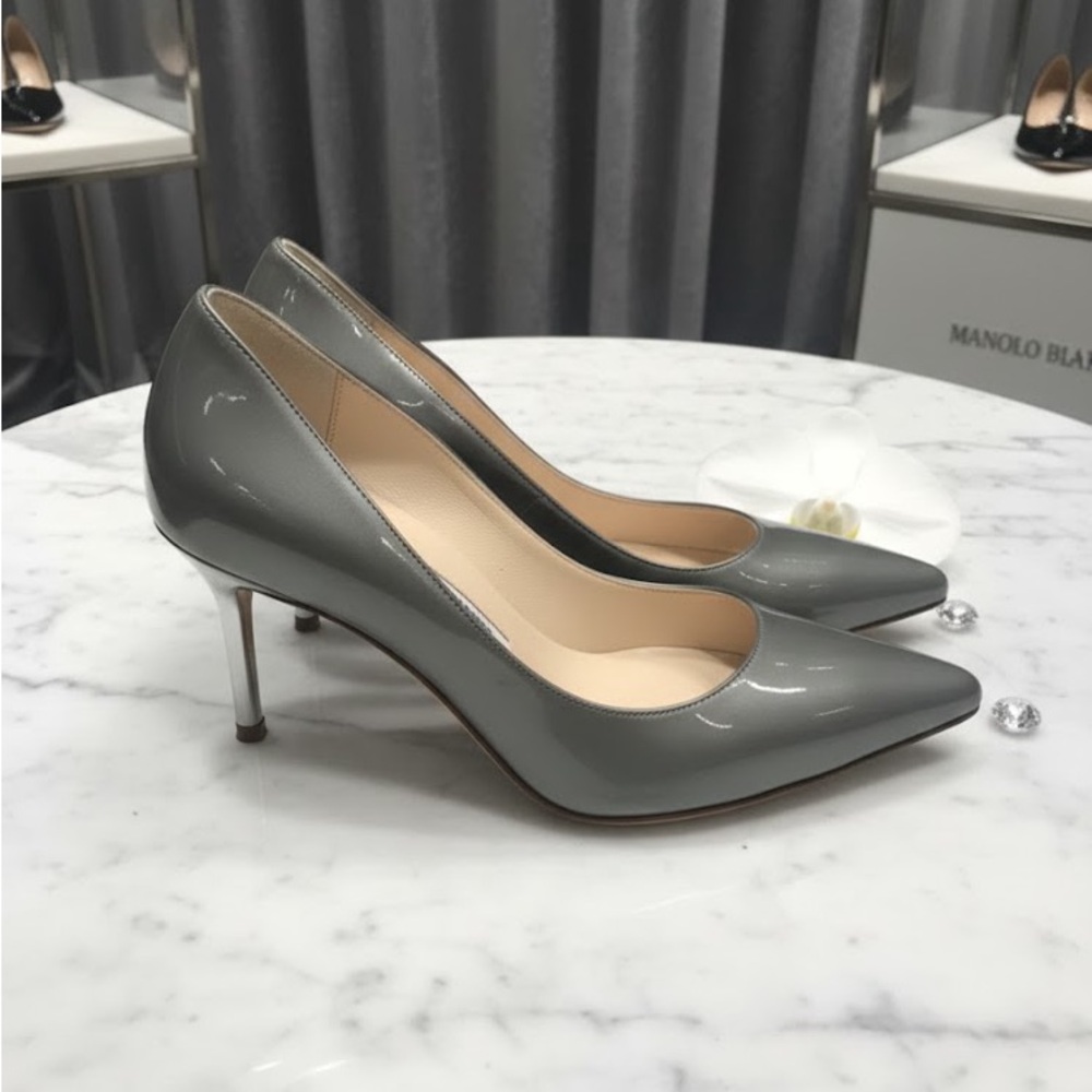 Manolo Blahnik Gray Women's Pumps